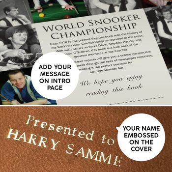 World Snooker Championship Sports Newspaper Book, 5 of 12
