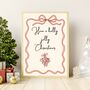 A4 Christmas Art Print, Have A Holly, Jolly Christmas, thumbnail 3 of 5