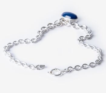 Agate Amulet Silver Chain Necklace, 3 of 5
