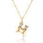 Gold Plated H Initial Necklace With Mother Of Pearl, thumbnail 1 of 6