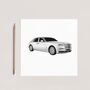 Rolls Royce – Hand Drawn Luxury Car Greeting Card Illustration, thumbnail 3 of 6