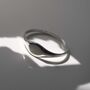 Sterling Silver Oval Pinky Signet Ring, thumbnail 6 of 9