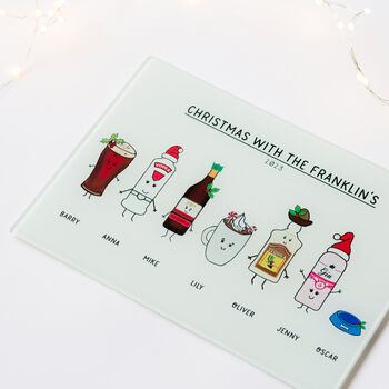 Personalised 'Christmas With…' Chopping Board, 7 of 10