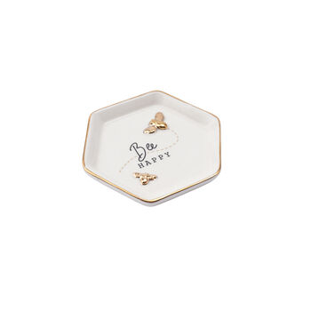 Bee Happy Jewellery Trinket Ring Dish | Gift Box, 3 of 5