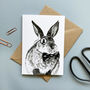 Rabbit In A Bow Tie A6 Card, thumbnail 1 of 2