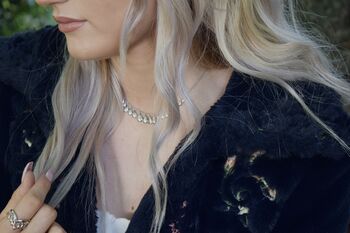 Silver Multi Tear Choker Style Necklace, 5 of 10