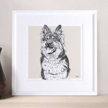 Personalised Pet Dog Lover Portrait, 3 of 12