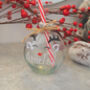 Personalised Bauble Theme Drinking Glass, thumbnail 5 of 11