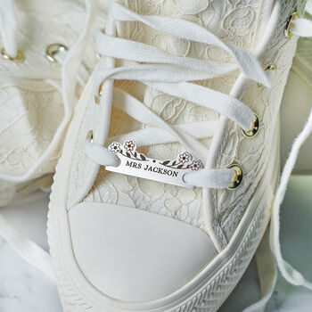 Personalised Bride Metal Shoe Tags, 2 of 5