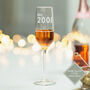 Personalised 2002 21st Birthday Glass, thumbnail 1 of 6