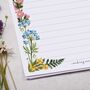 A5 Personalised Letter Writing Paper Meadow Flowers, thumbnail 2 of 4
