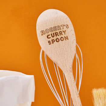 Personalised Wooden Curry Spoon, 3 of 3