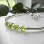 Peridot Hammered Silver Bracelet, thumbnail 2 of 6