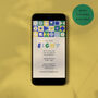 Digital Download Birthday Party Invite With Patchwork Border, thumbnail 1 of 5
