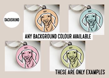 Dachshund Outline ID Tag, 4 of 4