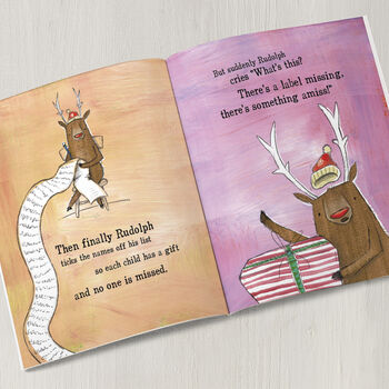 Personalised Christmas Reindeer Story Book, 4 of 8