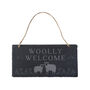 Bramble Farm 'Woolly Welcome' Illustrated Slate Sign, thumbnail 2 of 2