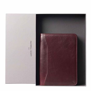 Luxury A4 Leather Conference Folder. 'The Dimaro', 2 of 12