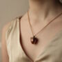 Copper Acorn Locket Necklace With Squirrel, thumbnail 3 of 8