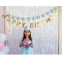 Mermaid Happy Birthday Puffy Felt Banner, thumbnail 4 of 4