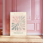 Matisse Pink Pastal Leaf Art Print, thumbnail 1 of 3