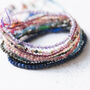 Dainty Gemstone Silk Thread Adjustable Bracelets, thumbnail 6 of 12