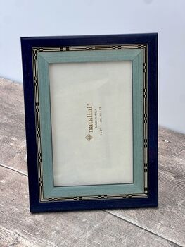 Natalini Blue And Turquoise Patterned Photo Frame, 2 of 3