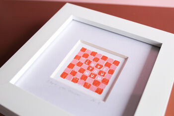 Love You Mum Checkerboard Mini Art Print, 3 of 11
