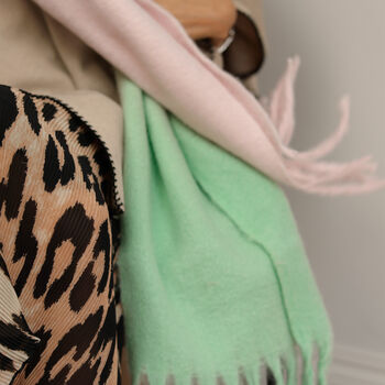Luxury Pastel Winter Scarf For Her, 6 of 11