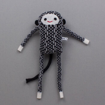 Knitted Lambswool Baby Monkey, 5 of 10