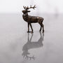 Miniature Bronze Stag Sculpture 8th Anniversary Gift, thumbnail 4 of 12