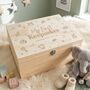 Personalised My First Keepsakes Engraved New Baby Keepsake Box Five Sizes 16cm | 20cm | 26cm | 30cm | 36cm, thumbnail 1 of 10