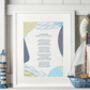 Personalised Abstract Poem Print 'Use Your Own Words', thumbnail 1 of 8