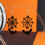Halloween Web And Bat Earrings, thumbnail 4 of 9