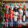 Army Leggy Christmas Stockings With Feathers And Shaun, thumbnail 1 of 5