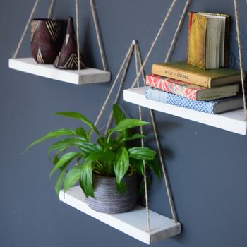 White Hand Painted Floating Shelves, 4 of 5
