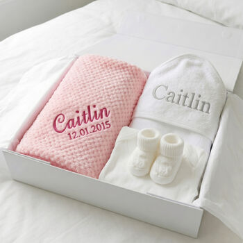 Personalised New Baby Girl Gift Set, 10 of 11