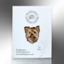 Yorkshire Terrier Enamel Pin Badge, Yorkie Dog Breed Brooch, Gift For Dog Lovers, Pet Loss Gift, thumbnail 4 of 9