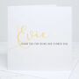 Personalised Flower Girl Calligraphy Wedding Card, thumbnail 4 of 4