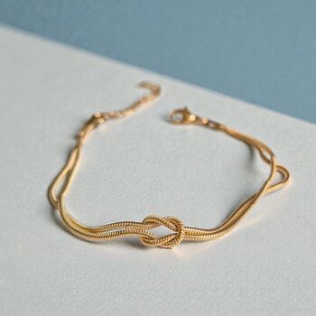 Love Knot Bracelet Set, Couples Valentine's Jewellery, 9 of 12