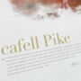 Scafell Pike In Wainwright's Words Lake District Poster, thumbnail 2 of 4