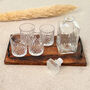 Glass Whiskey Decanter Set With Four Tumblers Gift Set, thumbnail 3 of 6