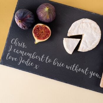 Personalised Slate Cheese Board Placemat, 2 of 2