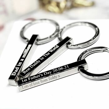 Fathers Day Dad Bar Keyring, 5 of 10