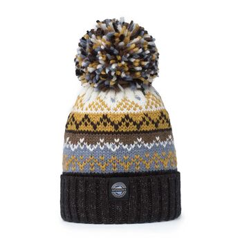 Midnight Sun Nordic Knit Reflective Super Bobble Hat, 2 of 4