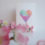 Handmade Pastel Heart Engagement/ Valentine/ Love Card, thumbnail 6 of 8