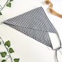 Cotton Gingham Hair Scarf, Triangle Head Scarf, thumbnail 3 of 6