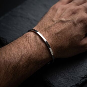 Open Cuff Silver Bangle, 6 of 8