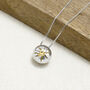 Sterling Silver And Gold Volcano Necklace, thumbnail 1 of 3