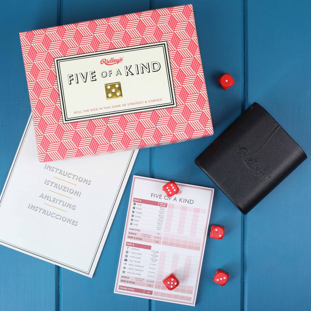 five of a kind after dinner game by nest